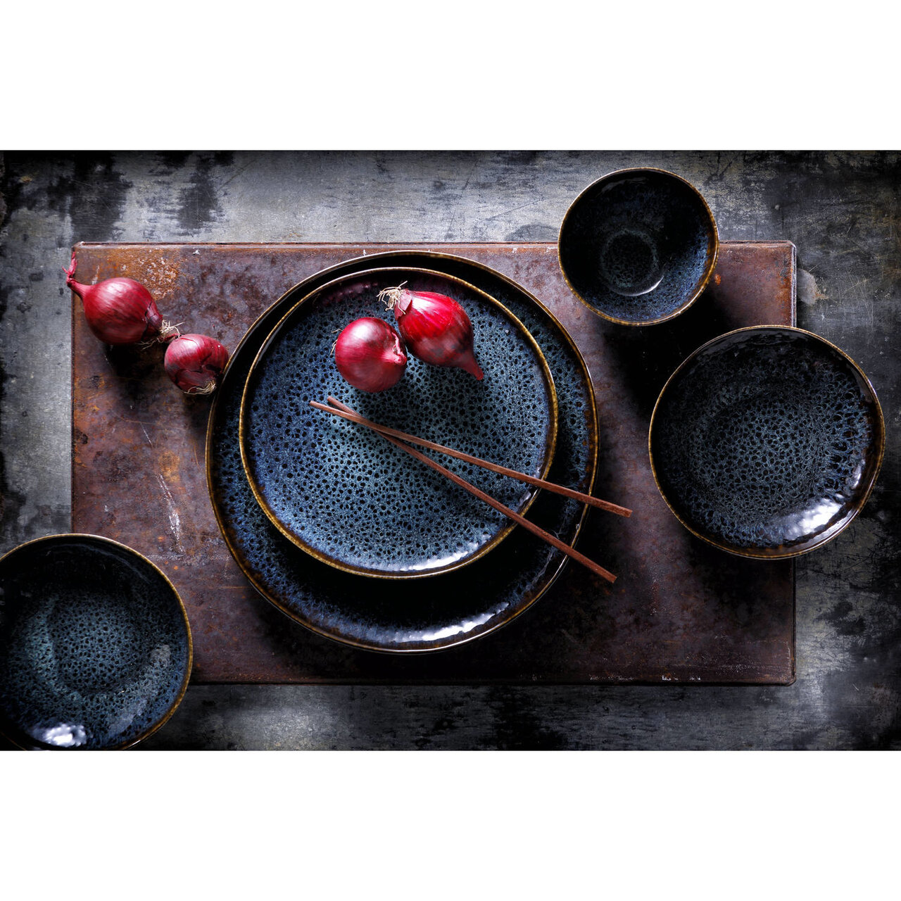 Bord 28 cm Eccentric Petrol