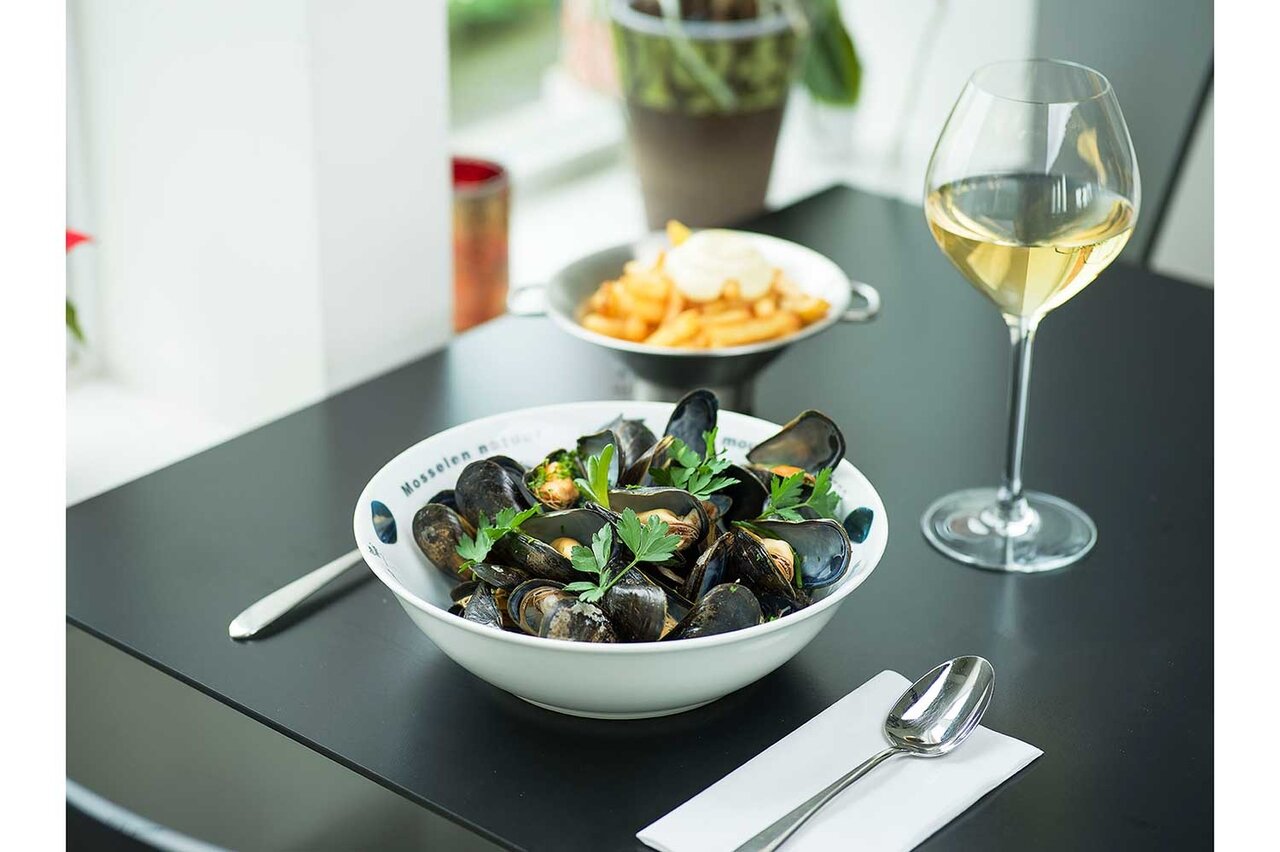 Mosselbord Deco 23 x 6 cm