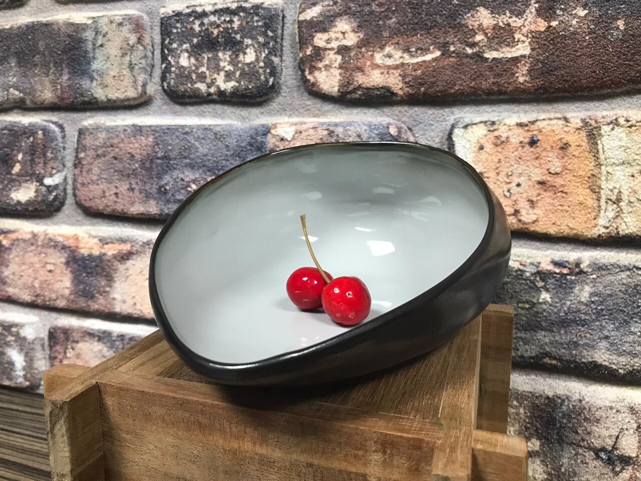 Schaal 21,5 cm ovaal Plato mat Drop 