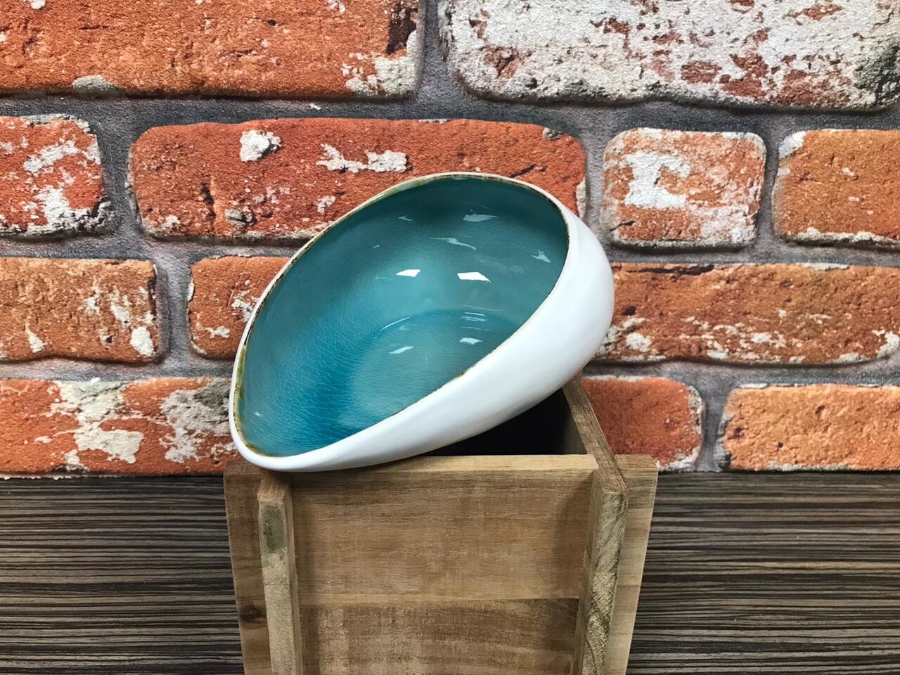 Schaal 21,5 cm ovaal Laguna Azzuro Drop 