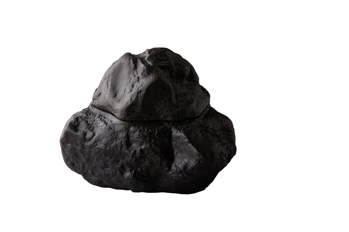 Natuursteen Lava bord met deksel 16,5 cm Raw by RBC