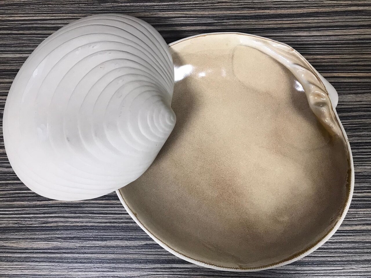 Schelp bord Sand 23 cm Raw by RBC