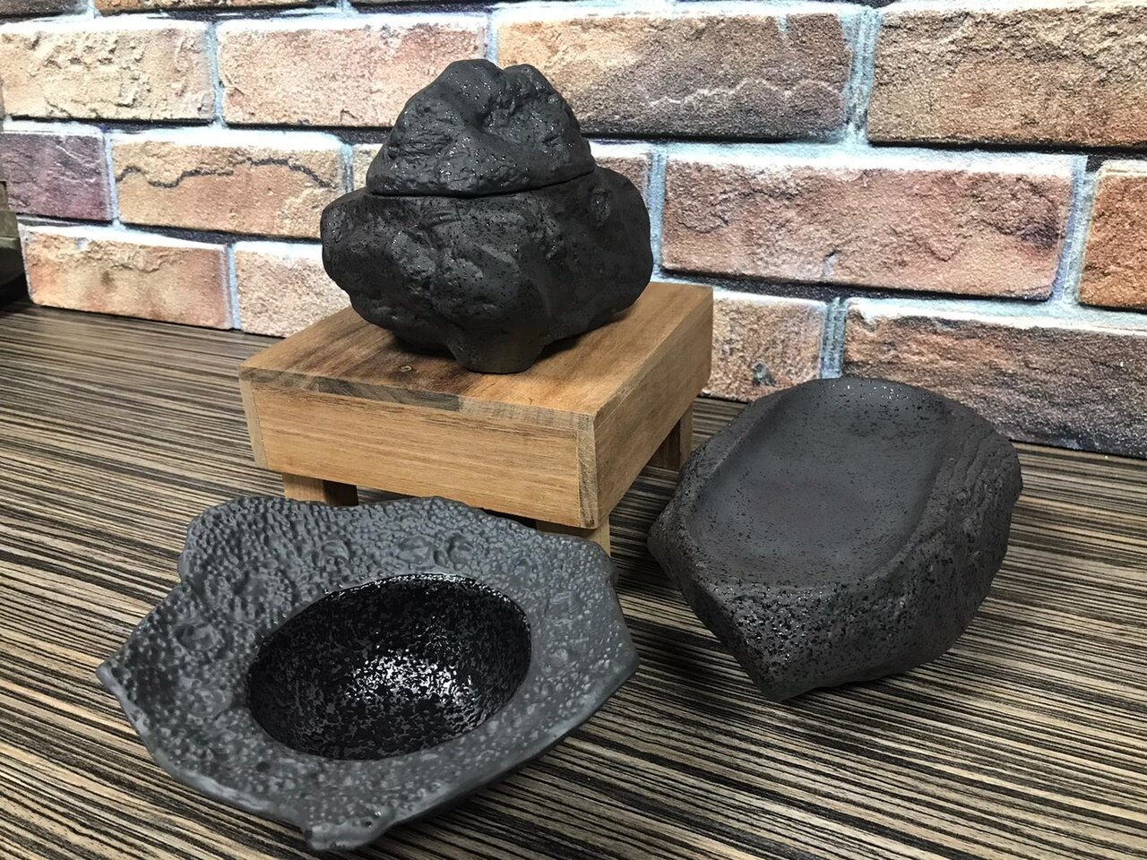 Natuursteen Lava bord 23 cm Raw by RBC