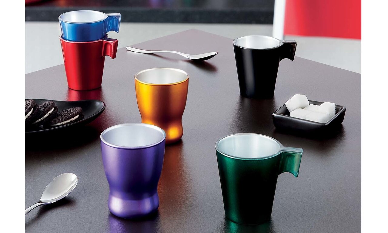 Espresso kopje 8 cl Flashy blauw