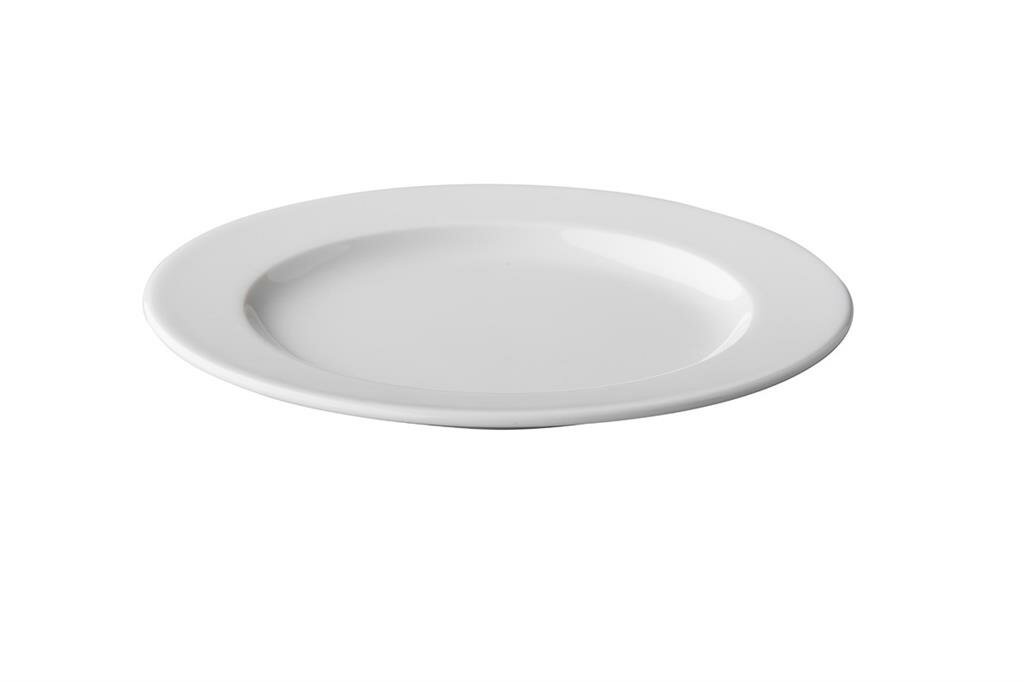 Plat bord 27 cm brede rand Q Basic