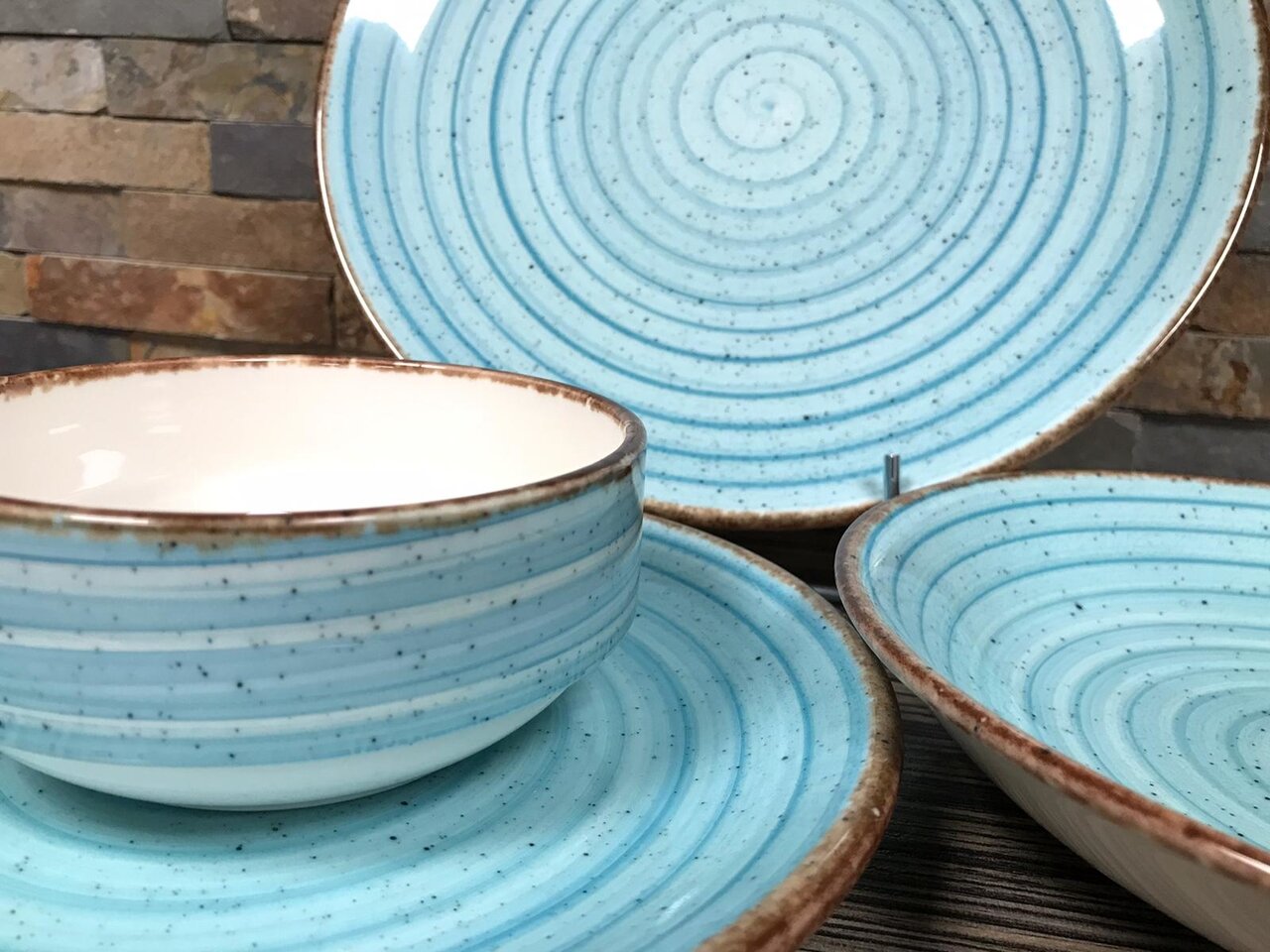 Gural Ent Plat bord Blauw 15 cm