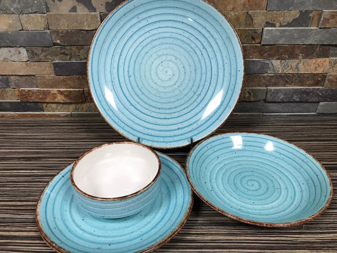 Gural Ent Diep Bord Blauw 20 cm