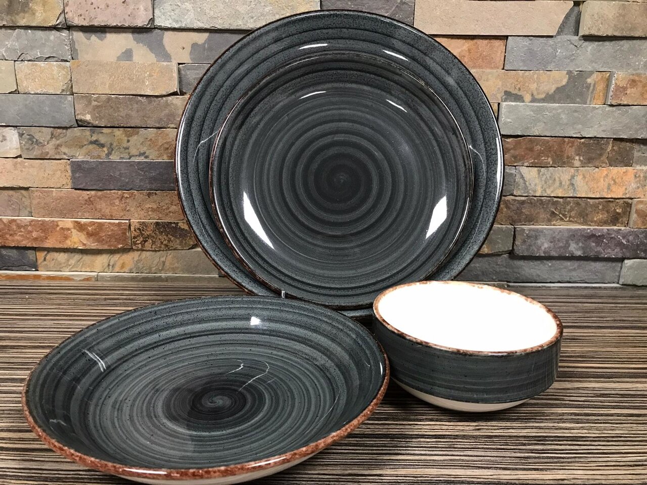 Gural Ent Kom stapelbaar Antraciet 12 cm