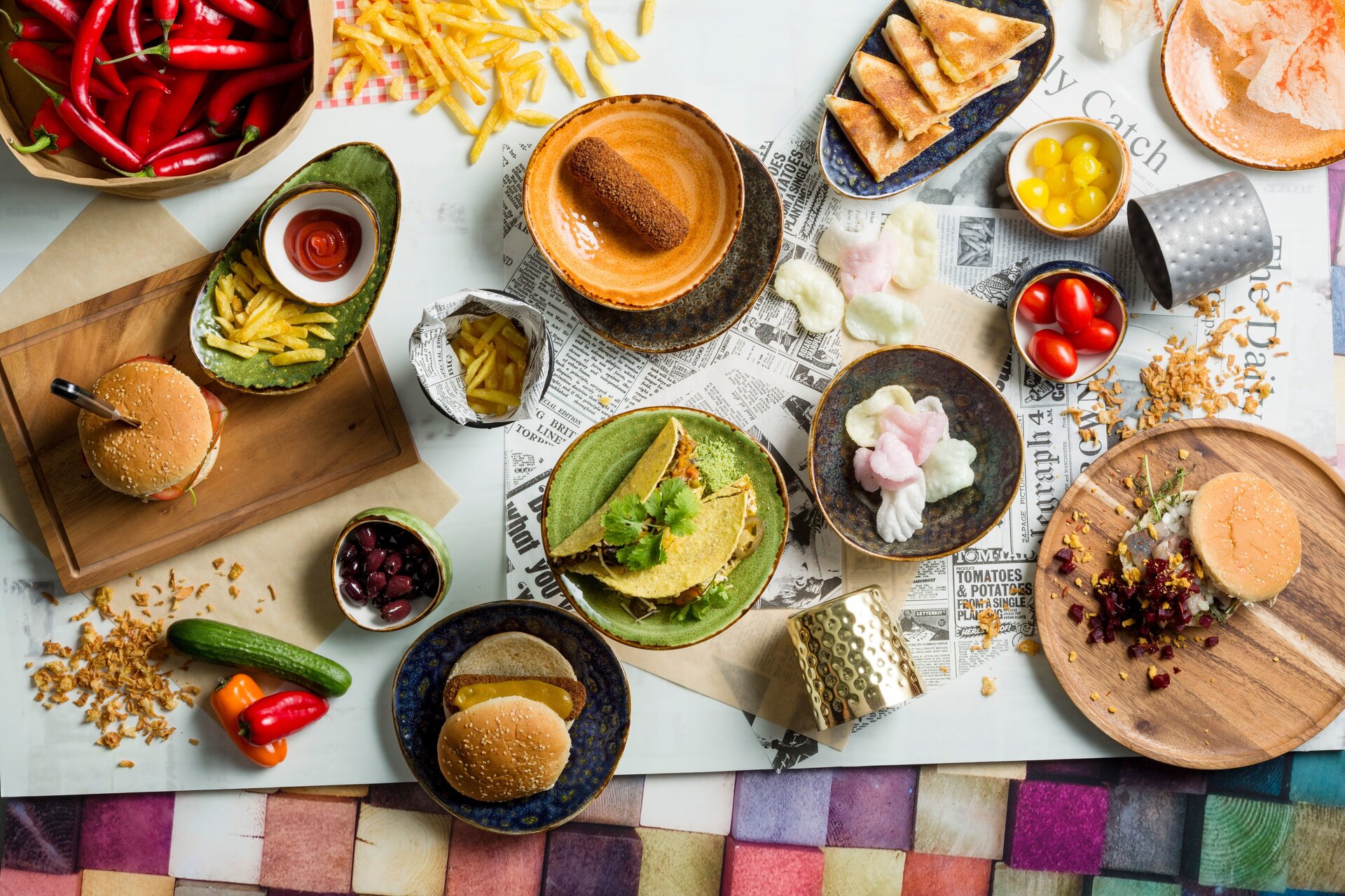 Diep bord 26,5 cm oranje Jersey