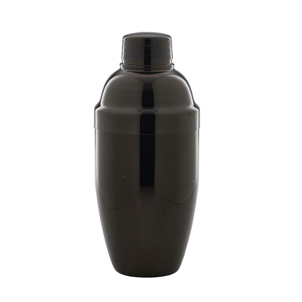 Cobbler cocktailshaker gun metal zwart 500 ml