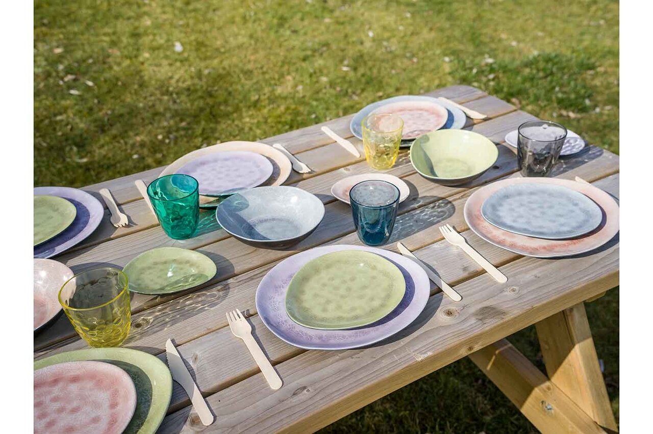 Bord 27,5 cm Streetfood Go Azzuro Melamine