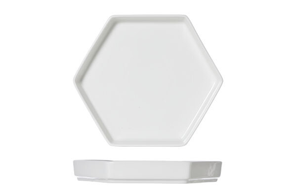 Zes hoekig bord 20,5 cm x 18 cm Hive
