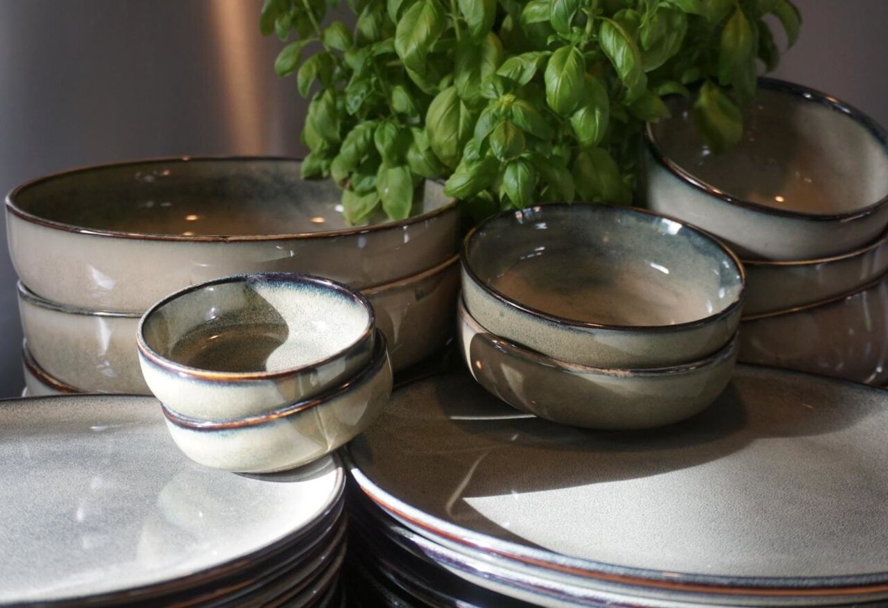 Ovenschaal 39 x 22,5 cm Meridian groen/blauw