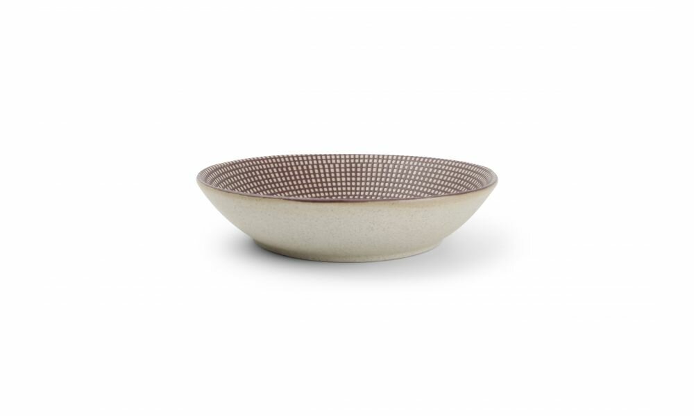 Diep bord 21,5 cm Mosaic Aubergine