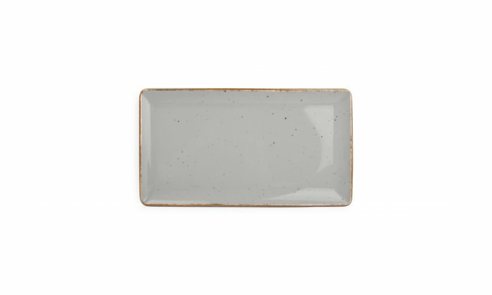 Plat bord 24cm x 13cm Collect Grijs