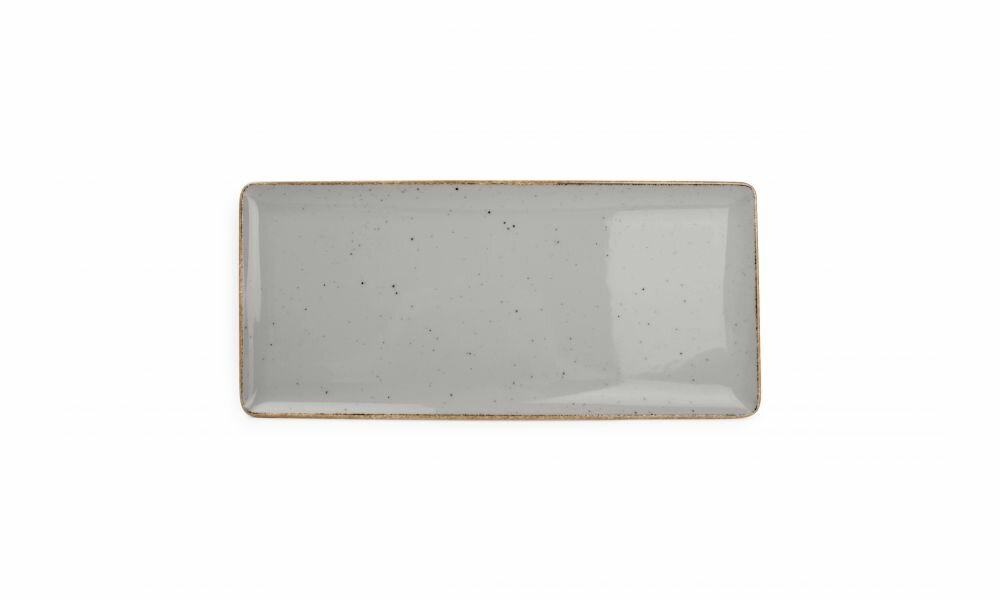 Plat bord 29cm x 13cm Collect Grijs