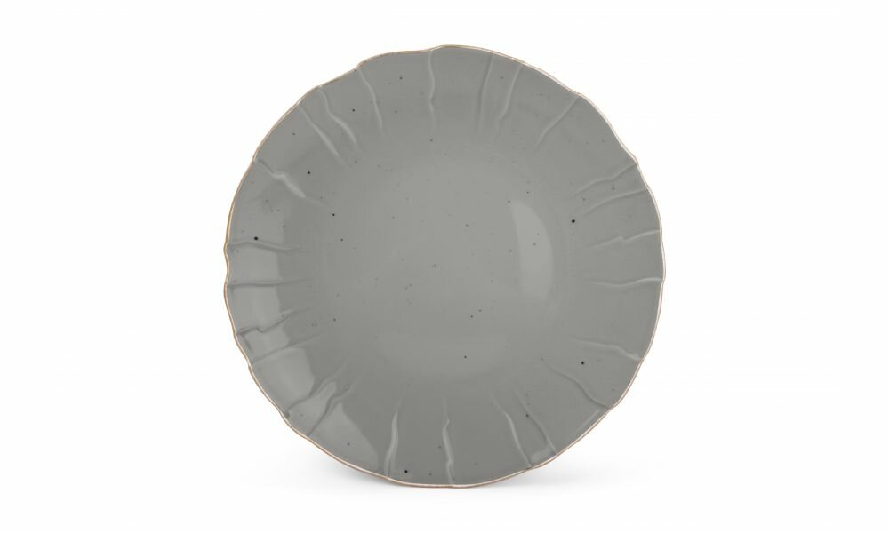 Plat gestructureerd bord 31cm Collect Grijs