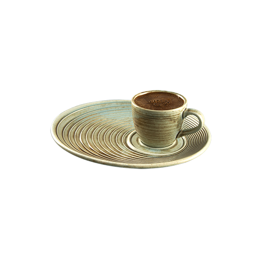 Schotel 20 x 17 cm Coral Brown Green