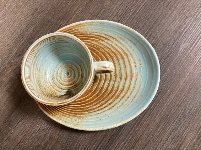 Schotel 20 x 17 cm Coral Brown Green