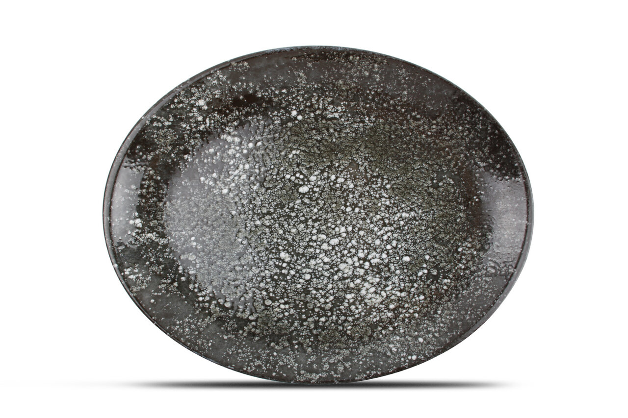 Schaal ovaal 36 x 28 cm Cosmos Black