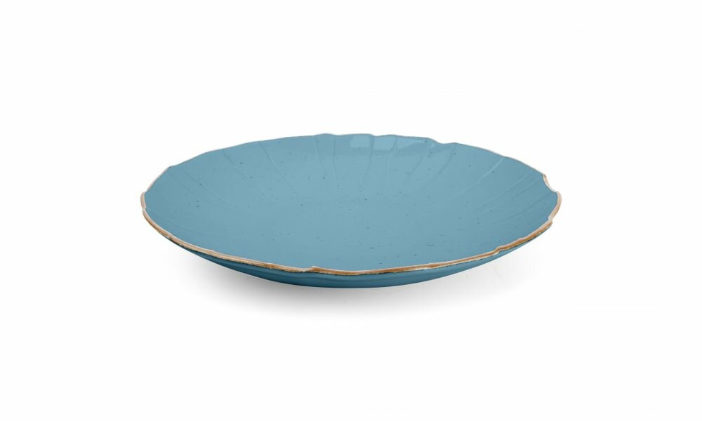 Diep gestructureerd bord 30cm Collect Blauw