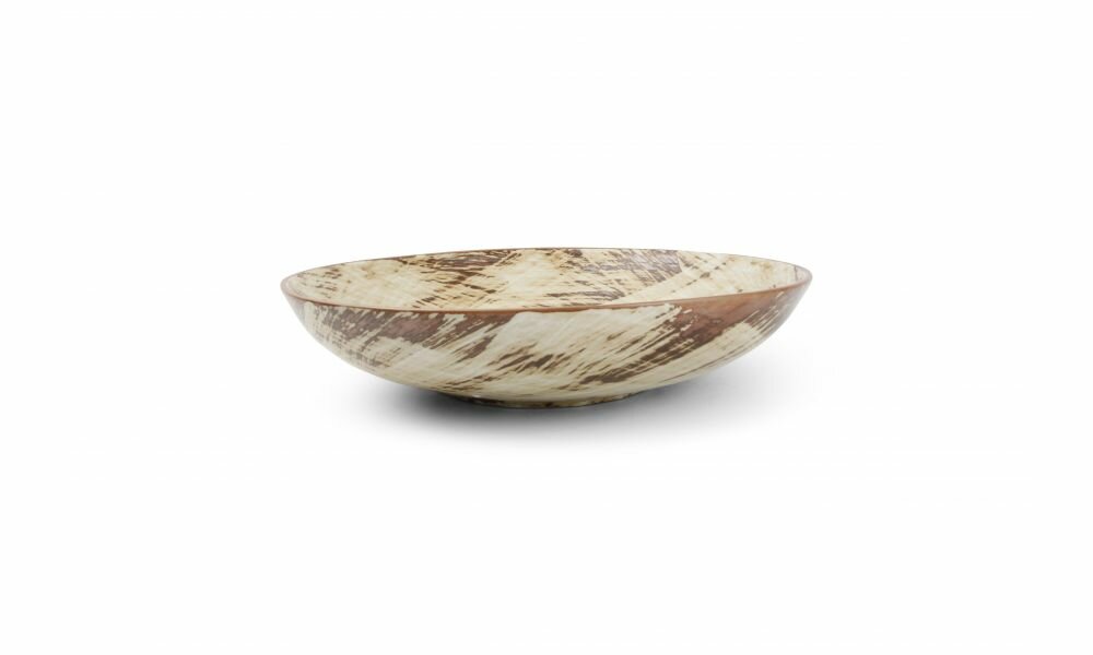 Diep bord 25 cm brown Brush