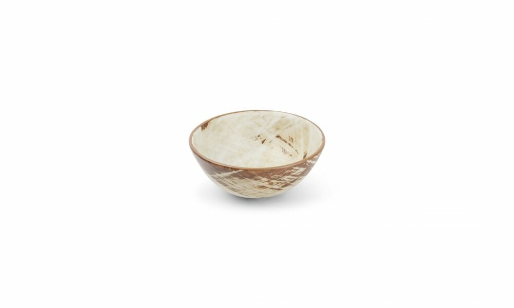 Schaaltje 12 cm brown Brush