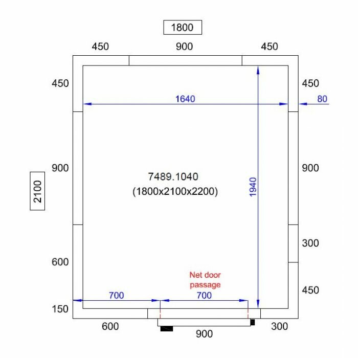 Koel-/Vriescel 6.5 m3 Combisteel Nederlands