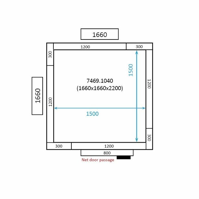 Koel-/Vriescel 4.59 m3 Combisteel Standard Line