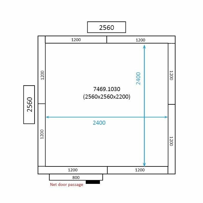 Koel-/Vriescel 11.75 m3 Combisteel Standard Line