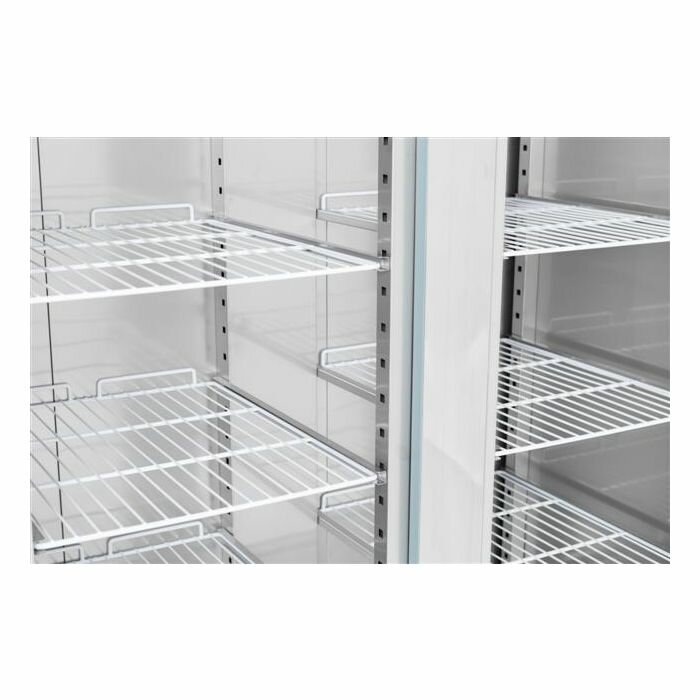 Koelkast 1325L RVS Glazen Deur Combisteel