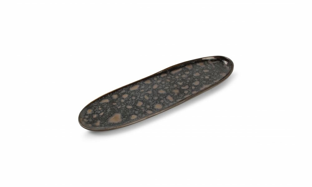 Serveerbord 33,5 cm x 9 cm gold flaked Nobile