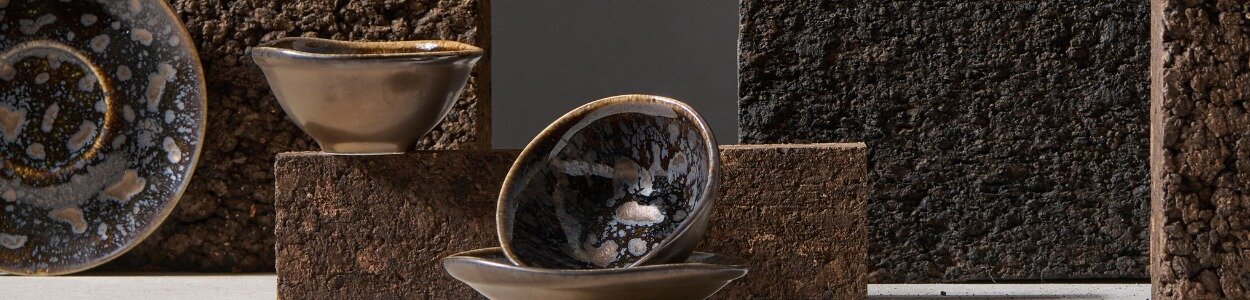 Serveerbord 33,5 cm x 9 cm gold flaked Nobile