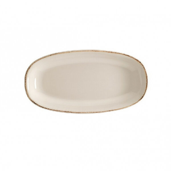 Ovalen bord 19 cm Bonna Rettro Off-white