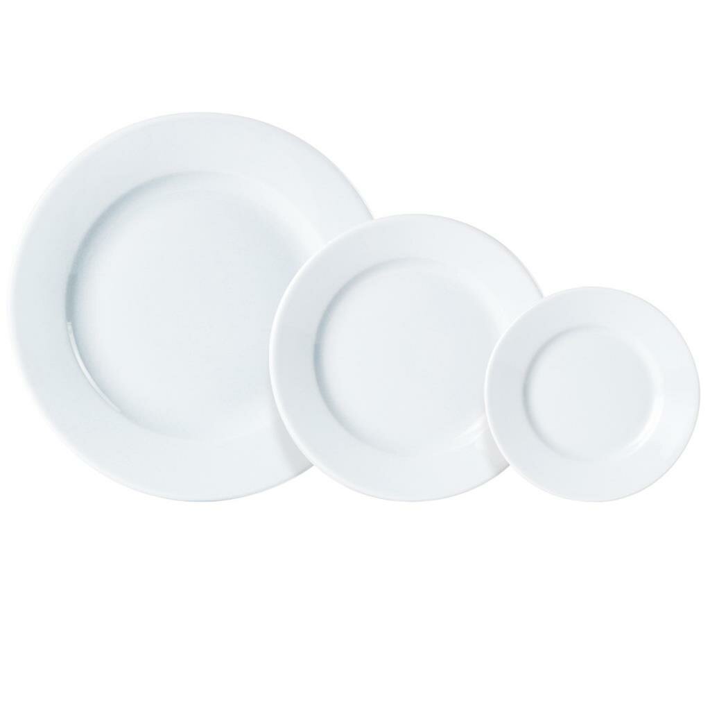 Plat bord 31 cm brede rand Standard