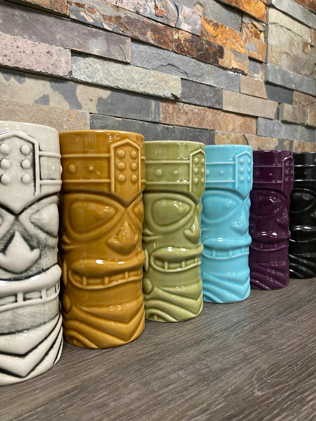 Longdrink cocktail beker Tiki 40 cl bruin