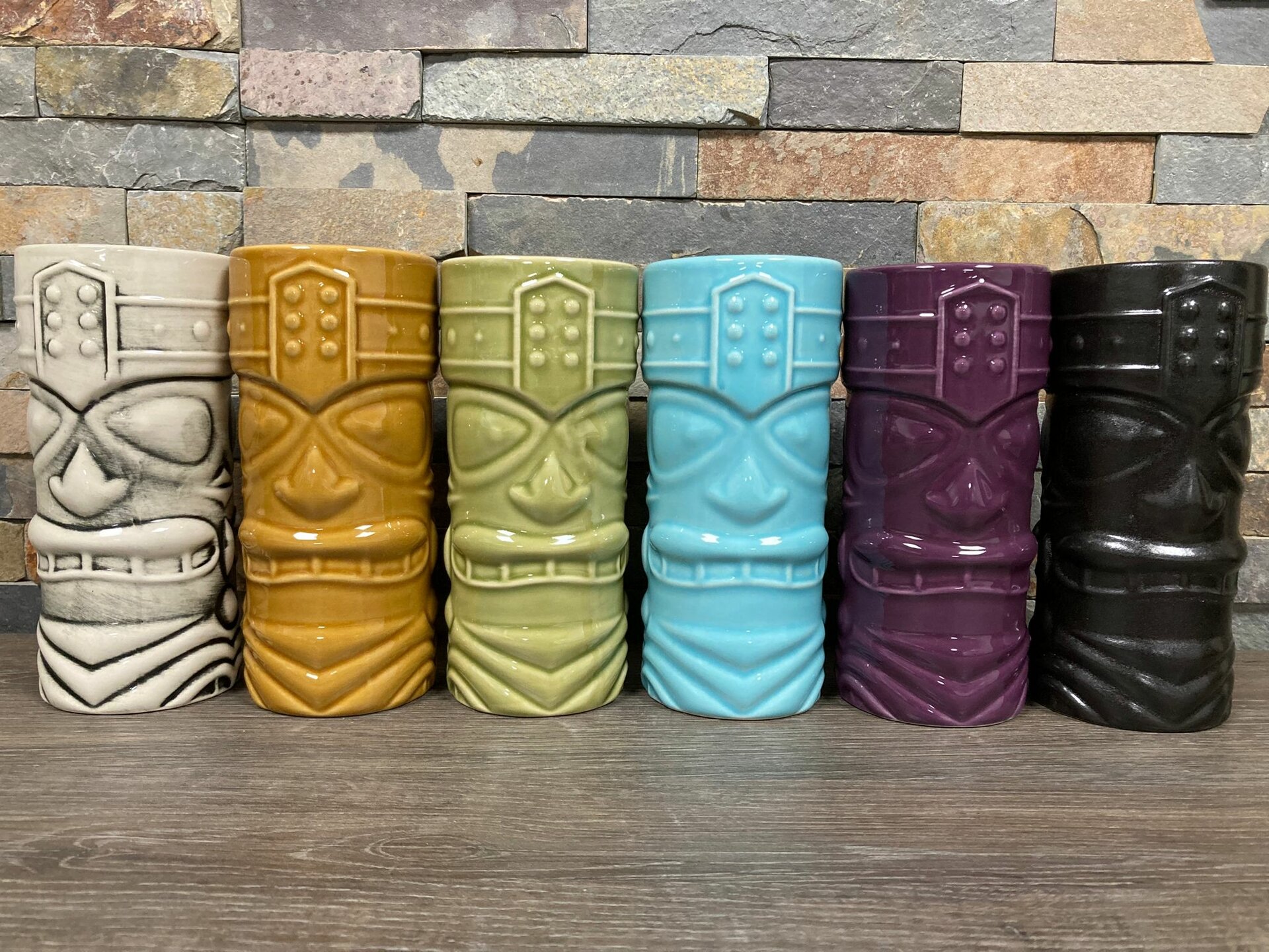 Longdrink cocktail beker Tiki 40 cl bruin