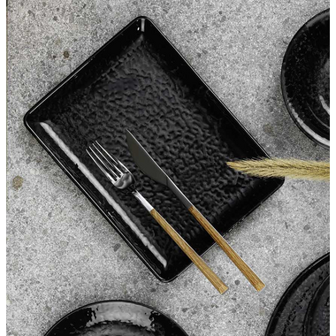 Rechthoekig Bord 18 x 13 cm Tahiti Maastricht Porselein