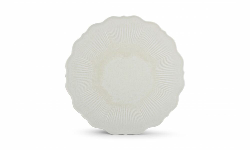Plat Bord 29 cm White Floret