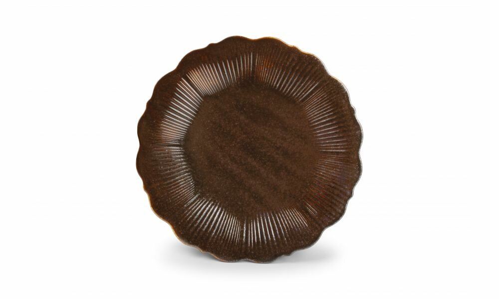 Plat Bord 29 cm Bronze Floret