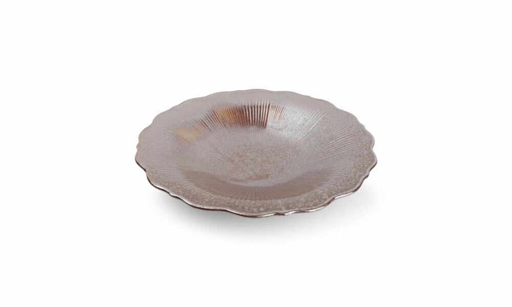 Diep Bord 28 cm Bronze Floret