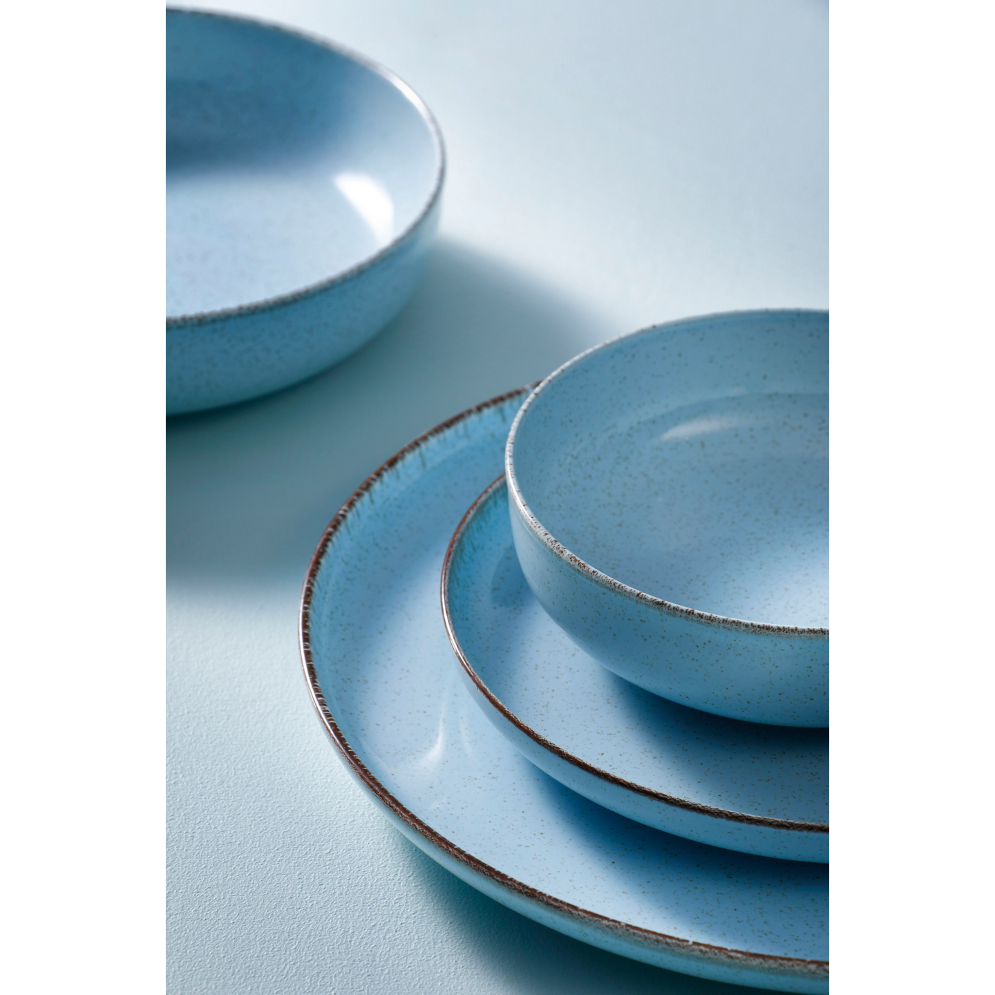 Plat Bord 28 cm Lichtblauw Antigo