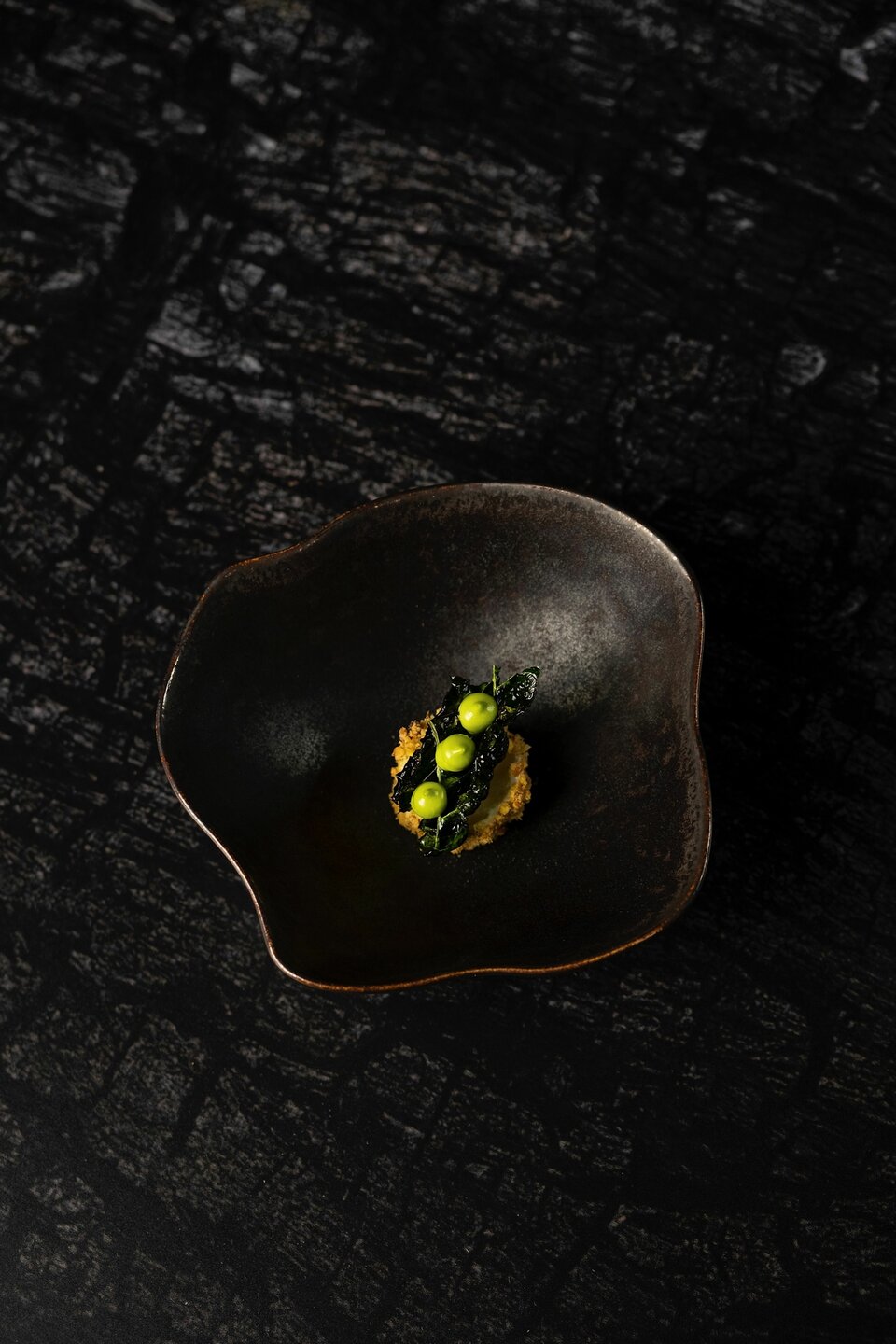 Bord schelp Bronze 14,2 cm x 2,1 cm