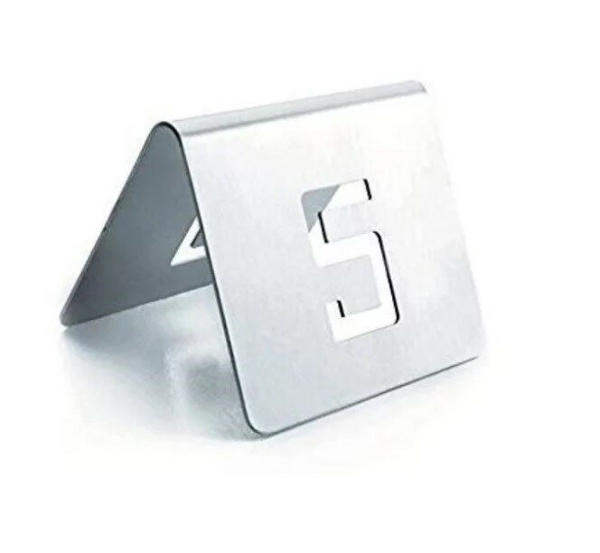 Tafelnummers 1 t/m 12 Inox