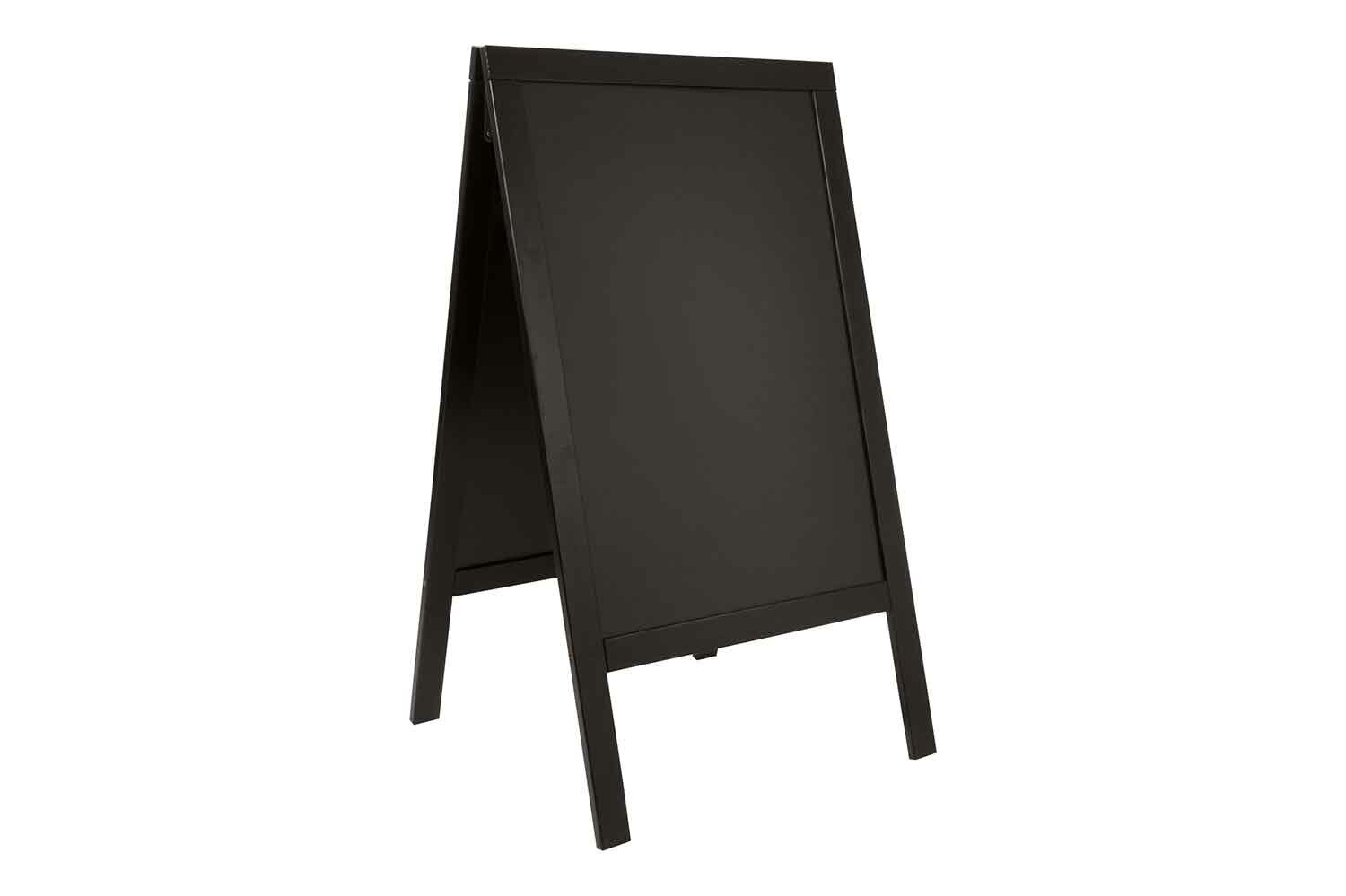 Stoepbord Woody Zwart 69 x 56,5 x 125cm gelakt