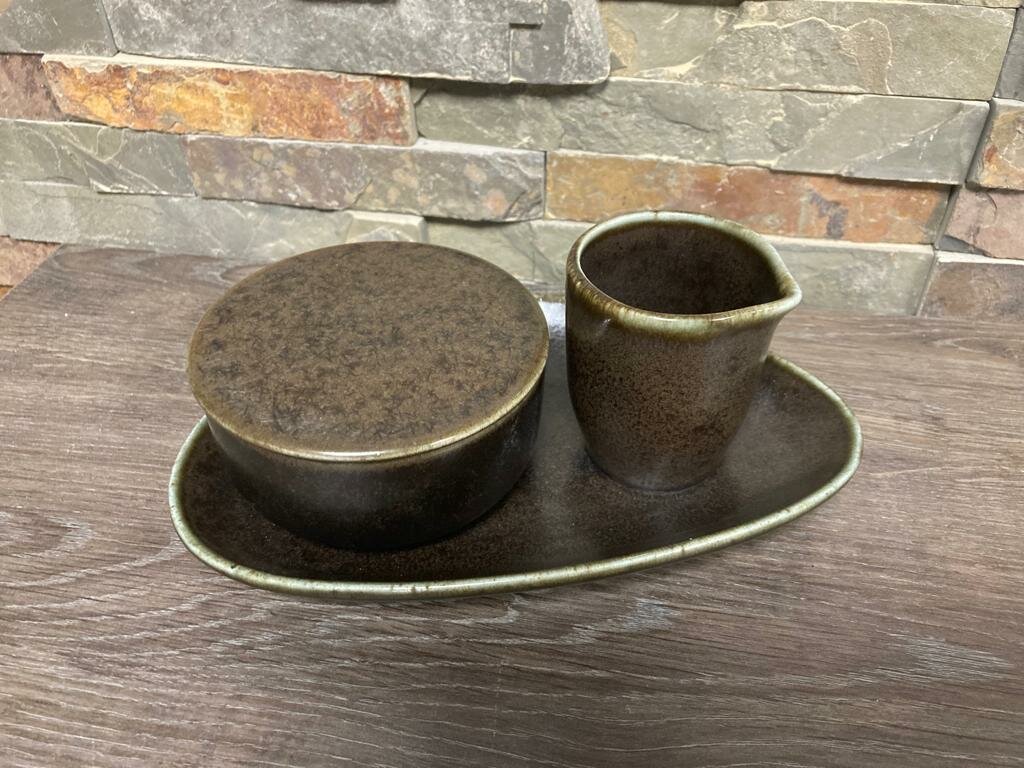 Melk en suiker setje Ceres Rusty Black 