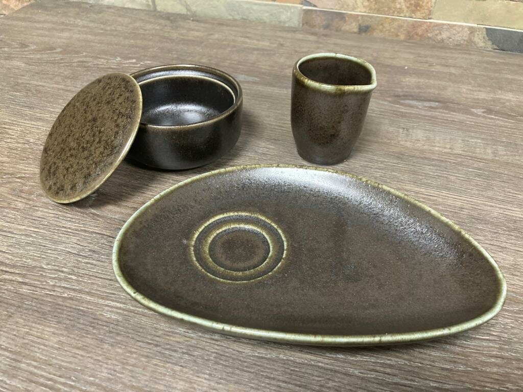 Melk en suiker setje Ceres Rusty Black 