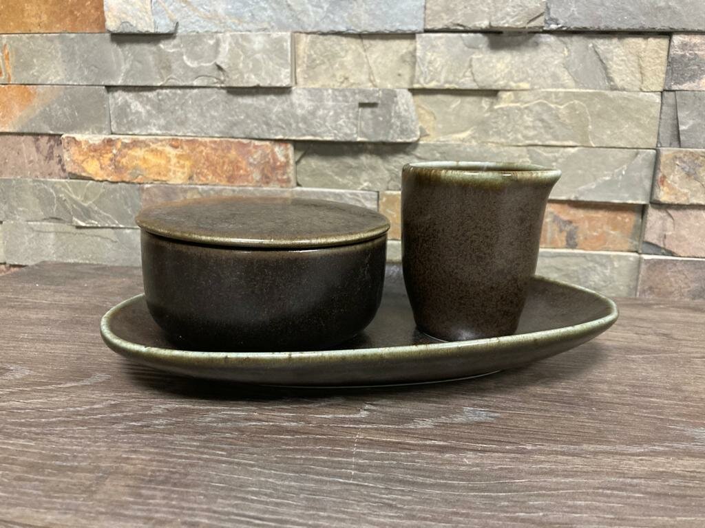 Melk en suiker setje Ceres Rusty Black 