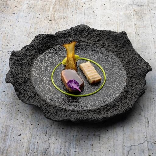 Natuursteen Lava Coral bord 32 x 28 cm Raw by RBC