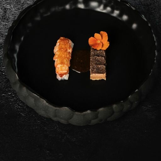 Diep bord 24 cm Bubble zwart Raw by Kevala